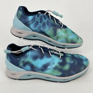 XTRATUF Sheng Fu Shoes WOMENS Aqua Blue Bungee Laces Athletic Sneakers SIZE 9.5